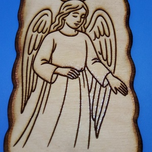 Húsvéti gyerek ajándék. Szép, gravírozott álomőrző. Őrangyal kép gyerekszobába, gyerekágy fölé, megnyugtatásnak, dísznek - Meska.hu