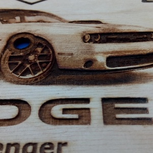 Húsvétra, ajándékba: Dodge Challenger 2015 mintás falióra. USA rajongónak, veteránosnak. - otthon & életmód - dekoráció - fali és függő dekoráció - falióra & óra - Meska.hu