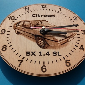 Citroen BX 1.4 SL mintás falióra. Ajándékba: autó rajongónak, veteránosnak. - otthon & életmód - dekoráció - fali és függő dekoráció - falióra & óra - Meska.hu