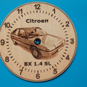 Citroen BX 1.4 SL mintás falióra. Ajándékba: autó rajongónak, veteránosnak. - otthon & életmód - dekoráció - fali és függő dekoráció - falióra & óra - Meska.hu