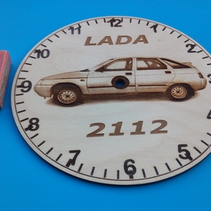 LADA 2112 mintás falióra. Ajándékba: autó rajongónak, veteránosnak. - otthon & életmód - dekoráció - fali és függő dekoráció - falióra & óra - Meska.hu