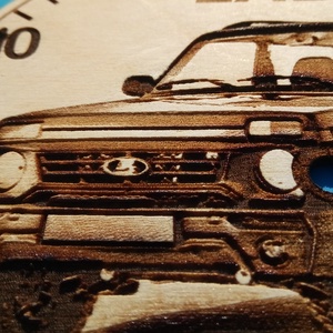 NIVA mintás falióra. Ajándékba: autó rajongónak, veteránosnak. - otthon & életmód - dekoráció - fali és függő dekoráció - falióra & óra - Meska.hu