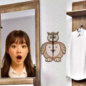 Húsvétra: Bagoly falióra. Gyermeknek, gyerekszobába., Otthon & Életmód, Dekoráció, Fali és függő dekoráció, Falióra & óra, Gravírozás, pirográfia, MESKA