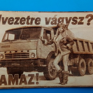 Vicces falikép, Kamazzal, csajszival. (rajz) - Meska.hu