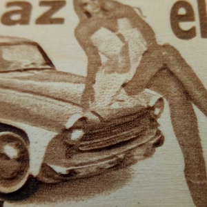 Wartburg 311 mintás hűtőmágenes. Hív az élet! felirattal, lánnyal. - otthon & életmód - konyhafelszerelés, tálalás - konyhai dekoráció - hűtőmágnes - Meska.hu