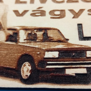 LADA 2105 mintás hűtőmágenes. Élvezetre vágysz? felirattal, lánnyal. - otthon & életmód - konyhafelszerelés, tálalás - konyhai dekoráció - hűtőmágnes - Meska.hu