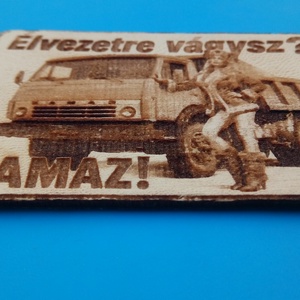 Kamaz mintás hűtőmágenes. Élvezetre vágysz? felirattal, lánnyal. - Meska.hu