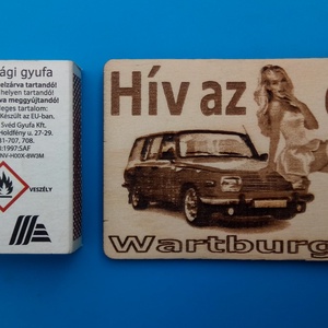 Wat=rtburg 353 tourist mintás hűtőmágenes. Hív az élet! felirattal, lánnyal. - otthon & életmód - konyhafelszerelés, tálalás - konyhai dekoráció - hűtőmágnes - Meska.hu