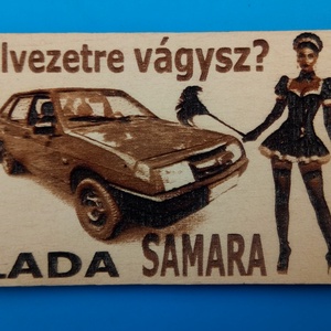 LADA samara 5a hűtőmágenes. Retro stílus, 70-es évek. Élvezetre vágysz? felirattal, lánnyal. - Meska.hu