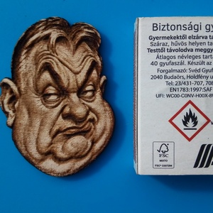 Orbán Viktor karikatúra Hűtőmágnes. Két féle. - Meska.hu