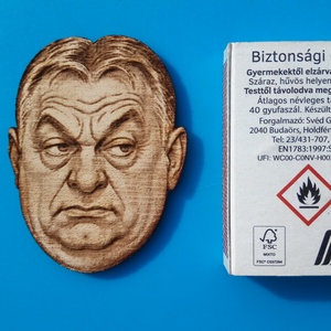 Orbán Viktor karikatúra Hűtőmágnes. Két féle. - otthon & életmód - konyhafelszerelés, tálalás - konyhai dekoráció - hűtőmágnes - Meska.hu