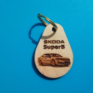 Skoda Superb mintás kulcstartó.  - Meska.hu