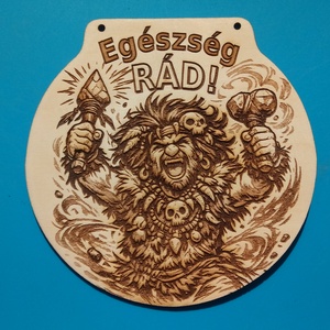 Egészség sámán. Egészséghozó gravírozott falikép. Házi áldás, szobadísz, ajándék. - Meska.hu