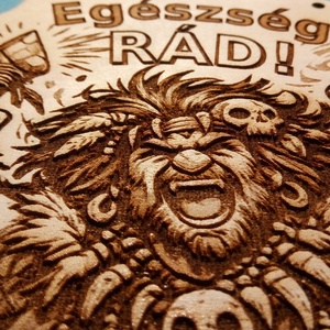 Egészség sámán. Egészséghozó gravírozott falikép. Házi áldás, szobadísz, ajándék. - otthon & életmód - dekoráció - kép & falikép - fából készült kép - Meska.hu