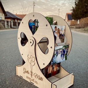 Fa óriáskerék saját fotókkal - esküvő - emlék & ajándék - album & fotóalbum - Meska.hu