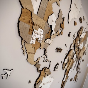 Fa világtérkép - otthon & életmód - dekoráció - fali és függő dekoráció - térkép - Meska.hu