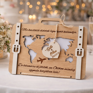 Esküvői pénzátadó, Esküvő, Emlék & Ajándék, Nászajándék, Esküvői pénzátadó doboz, Famegmunkálás, Gravírozás, pirográfia, MESKA