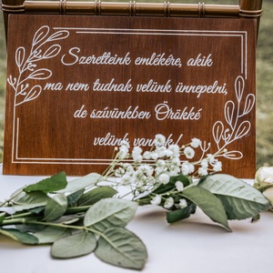 Esküvői tábla - esküvő - dekoráció - helyszíni dekor - Meska.hu