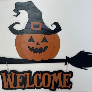Halloween ajtódísz, Otthon & Életmód, Dekoráció, Halloween, Halloweeni ajtódíszek és ablakdíszek, Famegmunkálás, Festészet, MESKA
