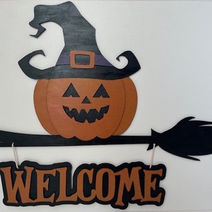 Halloween ajtódísz - otthon & életmód - dekoráció - halloween - halloweeni ajtódíszek és ablakdíszek - Meska.hu