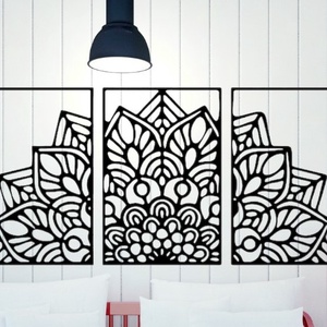 3-as osztású mandala - otthon & lakás - dekoráció - fali és függő dekoráció - falra akasztható dekor - Meska.hu