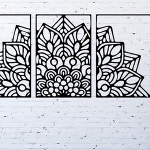 3-as osztású mandala - otthon & életmód - dekoráció - fali és függő dekoráció - falra akasztható dekor - Meska.hu