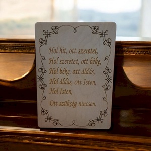 Házi áldás, Otthon & Életmód, Dekoráció, Dísztárgy, Famegmunkálás, MESKA