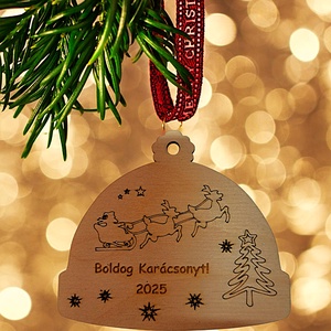 Neves karácsonyi dísz - karácsony - karácsonyi lakásdekoráció - karácsonyfadíszek - Meska.hu