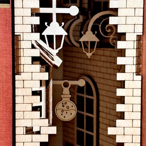 Book nook Harry Potter - otthon & életmód - dekoráció - asztal és polc dekoráció - könyvtámasz - Meska.hu