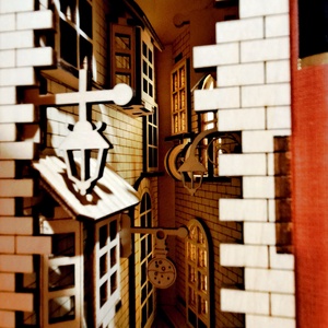 Book nook Harry Potter - otthon & életmód - dekoráció - asztal és polc dekoráció - könyvtámasz - Meska.hu