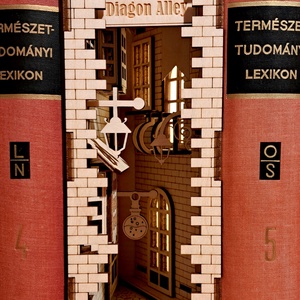 Book nook Harry Potter - otthon & életmód - dekoráció - asztal és polc dekoráció - könyvtámasz - Meska.hu