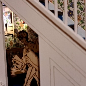 Book nook Harry Potter lépcső alatti lakrésze. - otthon & életmód - dekoráció - asztal és polc dekoráció - könyvtámasz - Meska.hu