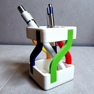 3D nyomtatott ceruzatartó TwistArt  - otthon & életmód - papír, írószer - ceruza & toll - Meska.hu