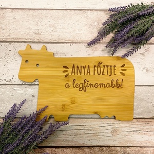 Tehén vágódeszka - Meska.hu