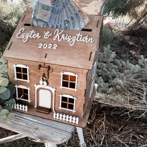 Esküvői Pénzgyűjtő Házikó - Meska.hu