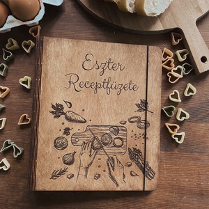 Egyedi receptfüzet receptlapokkal - Meska.hu