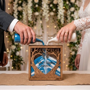 Esküvői Homokceremónia Szett � Életfa, Esküvő, Emlék & Ajándék, Nászajándék, Ceremónia szett, Famegmunkálás, Üvegművészet, MESKA