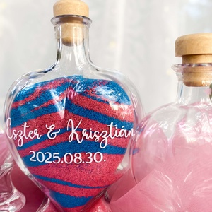 Homokceremónia - Szív - esküvő - emlék & ajándék - nászajándék - ceremónia szett - Meska.hu