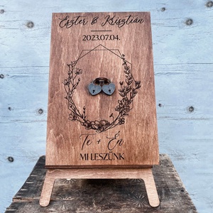 Lakatceremónia szett - Floral, Esküvő, Emlék & Ajándék, Nászajándék, Ceremónia szett, Famegmunkálás, MESKA