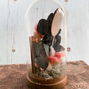 Esküvői Szülőköszöntő Ajándék szett � Üvegbúra száraz virágokkal � Bortartó - esküvő - emlék & ajándék - szülőköszöntő ajándék - Meska.hu