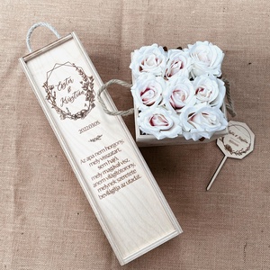 Esküvői Szülőköszöntő Ajándék � Virágbox fehér - esküvő - emlék & ajándék - szülőköszöntő ajándék - Meska.hu