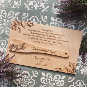 Esküvői Szülőköszöntő Ajándék � Anyaköszöntő fakanál, Esküvő, Emlék & Ajándék, Szülőköszöntő ajándék, Gravírozás, pirográfia, MESKA