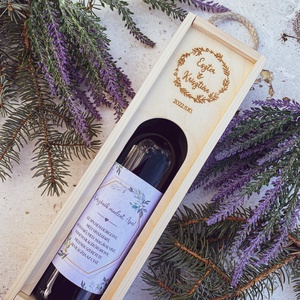 Esküvői Szülőköszöntő Ajándék � Matricás bortartó - esküvő - emlék & ajándék - szülőköszöntő ajándék - Meska.hu