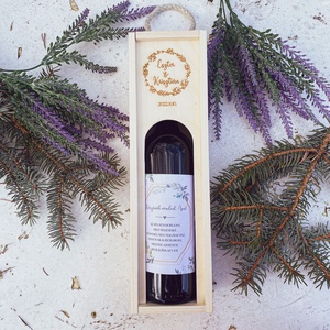 Esküvői Szülőköszöntő Ajándék � Matricás bortartó, Esküvő, Emlék & Ajándék, Szülőköszöntő ajándék, Gravírozás, pirográfia, MESKA