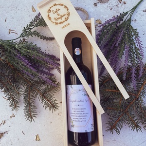 Esküvői Szülőköszöntő Ajándék � Matricás bortartó - esküvő - emlék & ajándék - szülőköszöntő ajándék - Meska.hu