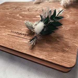 Esküvői vendégkönyv � Fa borítós � Természet - Barna - esküvő - emlék & ajándék - vendégkönyv - Meska.hu