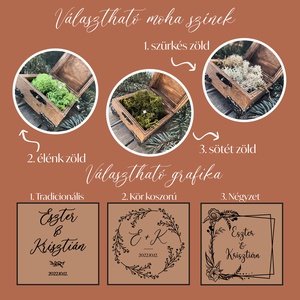 Esküvői gyűrűtartó doboz fából Vintage stílusban - esküvő - kiegészítők - gyűrűtartó & gyűrűpárna - Meska.hu