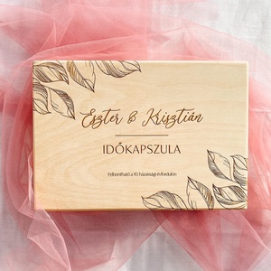 Időkapszula doboz Esküvőre, Esküvő, Emlék & Ajándék, Doboz, Gravírozás, pirográfia, MESKA