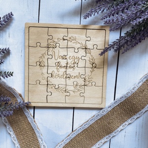 Keresztszülő felkérő DÍSZDOBOZBAN � Puzzle - baba - mama - keresztelő kellékek - keresztszülő felkérő - Meska.hu