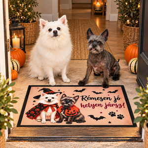Egyedi állatos lábtörlő � Halloween, Otthon & Életmód, Lakástextil, Lábtörlő, Mindenmás, MESKA